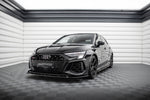 Maxton Parts - Frontlippe V.1 passend für Audi RS3 Sportback 8Y schwarz Hochglanz