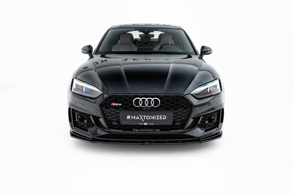 Maxton Parts - Frontlippe V.1 passend für Audi RS5 Coupe / Sportback F5 schwarz Hochglanz