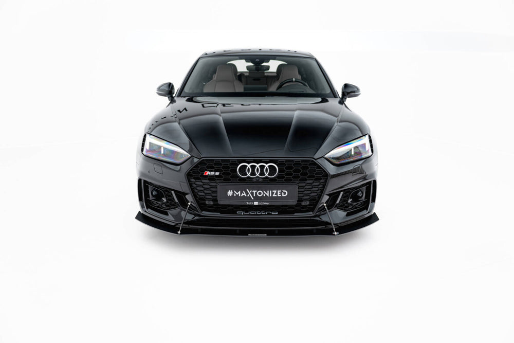 Maxton Parts - Frontlippe V.1 passend für Audi RS5 Coupe / Sportback F5 schwarz matt