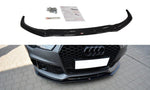 Maxton Parts - Frontlippe V.1 passend für Audi RS7 C7 schwarz Hochglanz