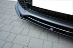 Maxton Parts - Frontlippe V.1 passend für Audi RS7 C7 schwarz Hochglanz