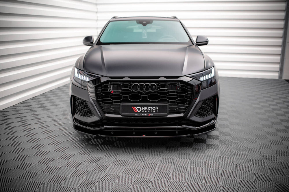 Maxton Parts - Frontlippe V.1 passend für Audi RSQ8 Mk1 schwarz Hochglanz
