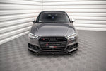 Maxton Parts - Frontlippe V.1 passend für Audi S3 / A3 S-Line Sportback 8V FL schwarz Hochglanz
