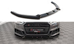 Maxton Parts - Frontlippe V.1 passend für Audi S3 / A3 S-Line Sportback 8V FL schwarz Hochglanz