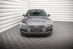 Maxton Parts - Frontlippe V.1 passend für Audi S5 / A5 S-Line F5 Coupe / Sportback schwarz Hochglanz