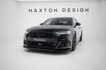 Maxton Parts - Frontlippe V.1 passend für Audi S8 / A8 S-Line D5 schwarz Hochglanz