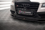 Maxton Parts - Frontlippe V.1 passend für Audi S8 D4 schwarz Hochglanz