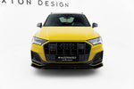 Maxton Parts - Frontlippe V.1 passend für Audi SQ7 /Q7 S-Line Mk2 (4M) FL schwarz Hochglanz