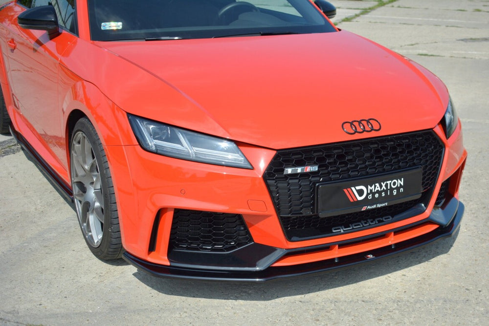 Maxton Parts - Frontlippe V.1 passend für Audi TT RS 8S schwarz Hochglanz