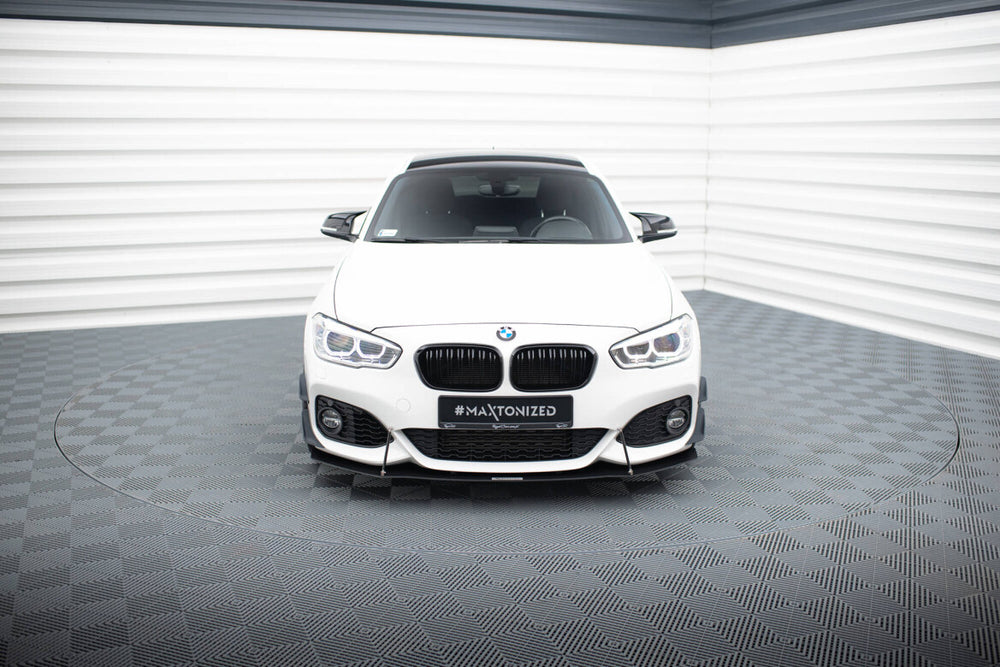 Maxton Parts - Frontlippe V.1 passend für BMW 1er F20/F21 M-Power FL schwarz matt