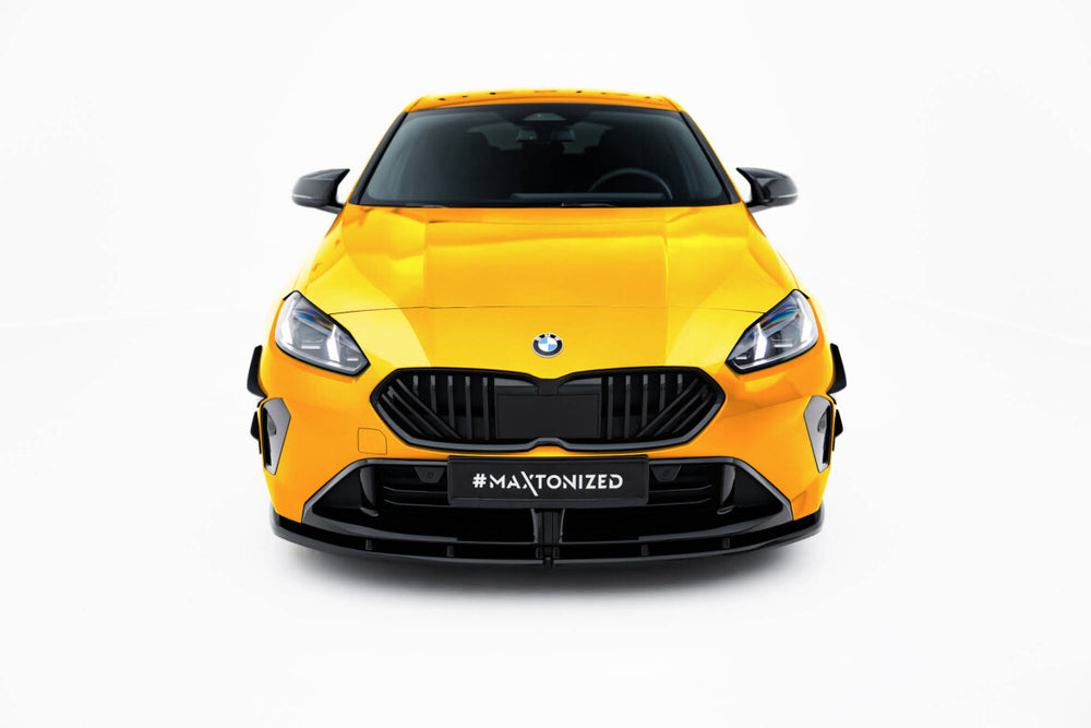 Maxton Parts - Frontlippe V.1 passend für BMW 1er M-Paket F70 schwarz Hochglanz