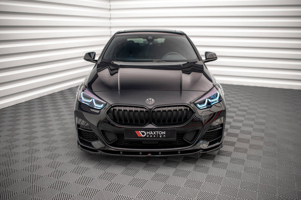 Maxton Parts - Frontlippe V.1 passend für BMW 2 Gran Coupe M-Paket / M235i F44 schwarz Hochglanz