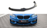 Maxton Parts - Frontlippe V.1 passend für BMW 2 M-Paket F22 schwarz Hochglanz