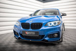 Maxton Parts - Frontlippe V.1 passend für BMW 2 M-Paket F22 schwarz Hochglanz