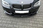 Maxton Parts - Frontlippe V.1 passend für BMW 3er E92 M Paket FL schwarz Hochglanz