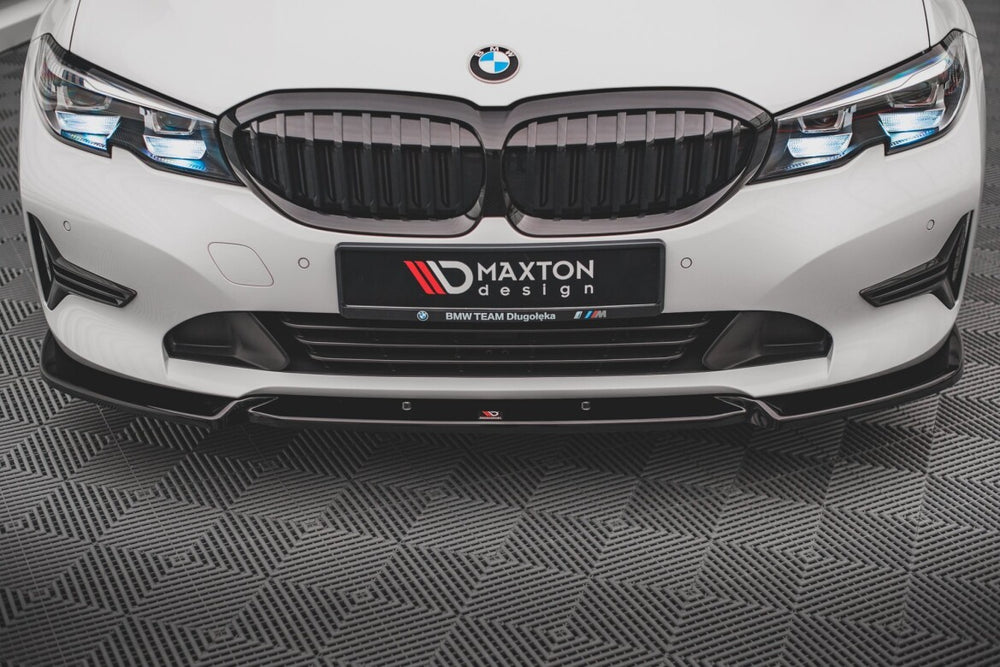 Maxton Parts - Frontlippe V.1 passend für BMW 3er G20 / G21 schwarz Hochglanz