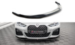 Maxton Parts - Frontlippe V.1 passend für BMW 4er / i4 Gran Coupe M-Paket / M440i G26 schwarz Hochglanz