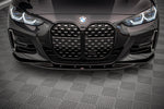 Maxton Parts - Frontlippe V.1 passend für BMW 4er M-Paket / M440i G22 / G23 / G22 FL / G23 FL schwarz Hochglanz