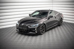 Maxton Parts - Frontlippe V.1 passend für BMW 4er M-Paket / M440i G22 / G23 / G22 FL / G23 FL schwarz Hochglanz