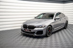 Maxton Parts - Frontlippe V.1 passend für BMW 5er M-Paket / M550i / M550d Limousine / Touring G30 / G31 FL schwarz Hochglanz