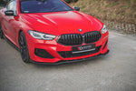Maxton Parts - Frontlippe V.1 passend für BMW 8 Coupe G15 / 8 Gran Coupe M Paket G16 schwarz Hochglanz