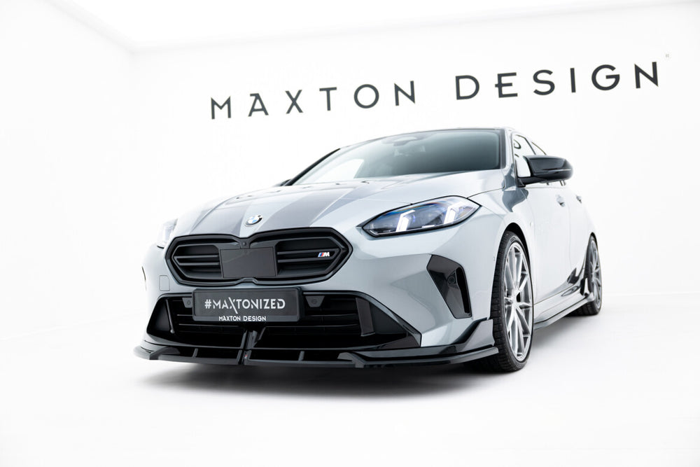 Maxton Parts - Frontlippe V.1 passend für BMW M135i M Performance F70 schwarz Hochglanz