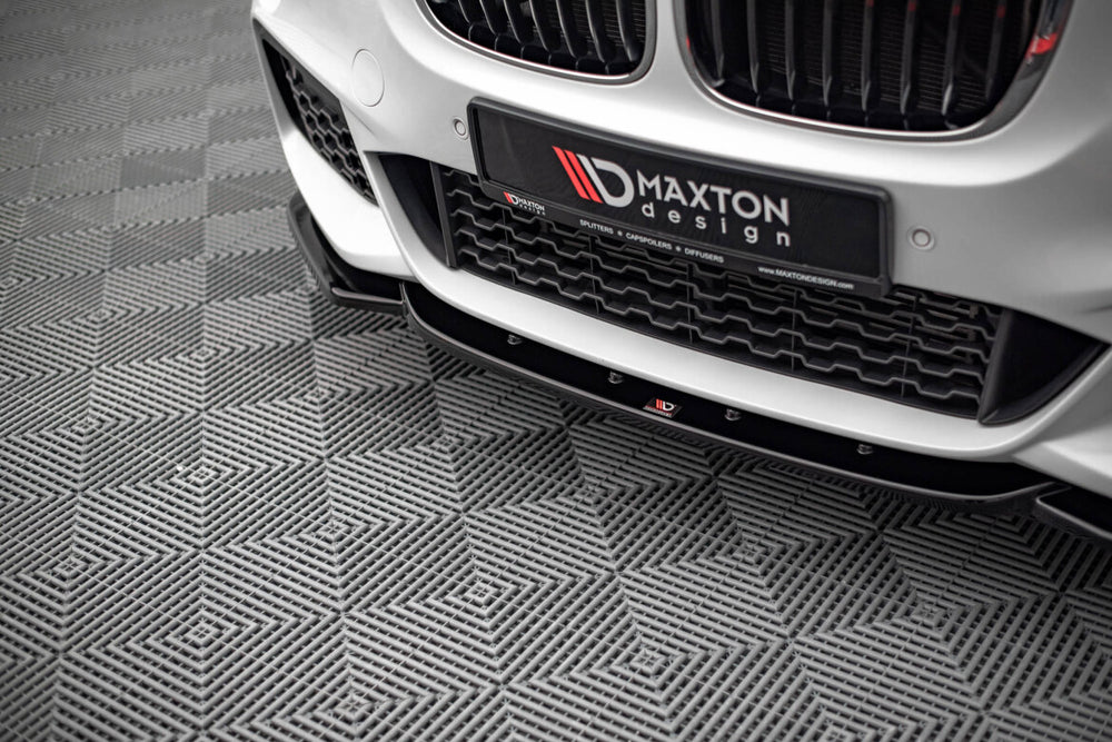 Maxton Parts - Frontlippe V.1 passend für BMW X1 M-Paket F48 schwarz Hochglanz