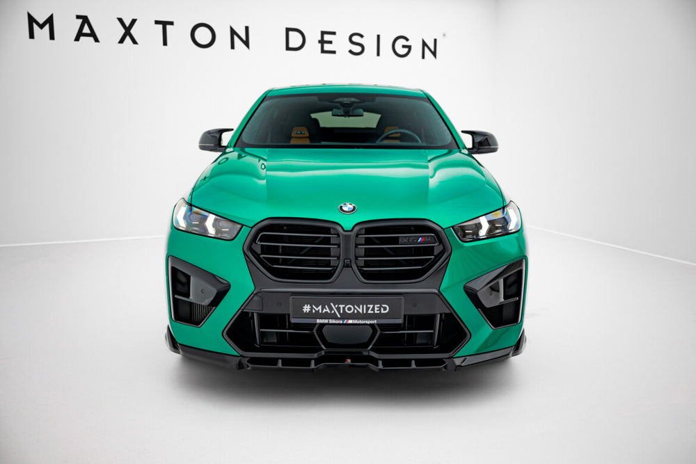 Maxton Parts - Frontlippe V.1 passend für BMW X6 M F96 FL schwarz Hochglanz