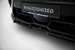 Maxton Parts - Frontlippe V.1 passend für BMW X6 M F96 FL schwarz Hochglanz