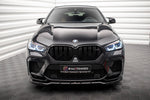 Maxton Parts - Frontlippe V.1 passend für BMW X6 M F96 schwarz Hochglanz