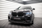 Maxton Parts - Frontlippe V.1 passend für BMW X6 M F96 schwarz Hochglanz