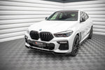 Maxton Parts - Frontlippe V.1 passend für BMW X6 M-Paket G06 schwarz Hochglanz