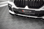 Maxton Parts - Frontlippe V.1 passend für BMW X6 M-Paket G06 schwarz Hochglanz