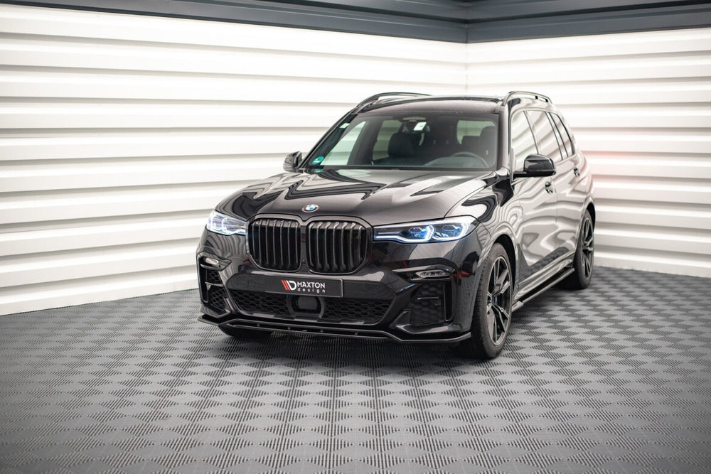 Maxton Parts - Frontlippe V.1 passend für BMW X7 M-Paket G07 schwarz Hochglanz