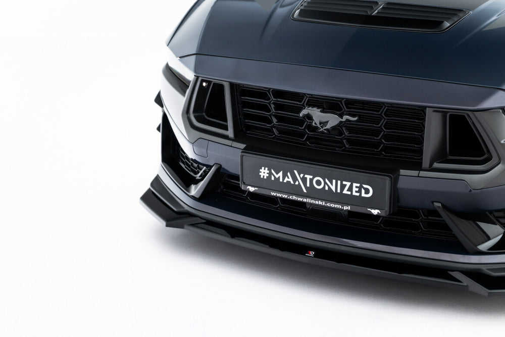 Maxton Parts - Frontlippe V.1 passend für Ford Mustang Dark Horse Mk7 schwarz Hochglanz
