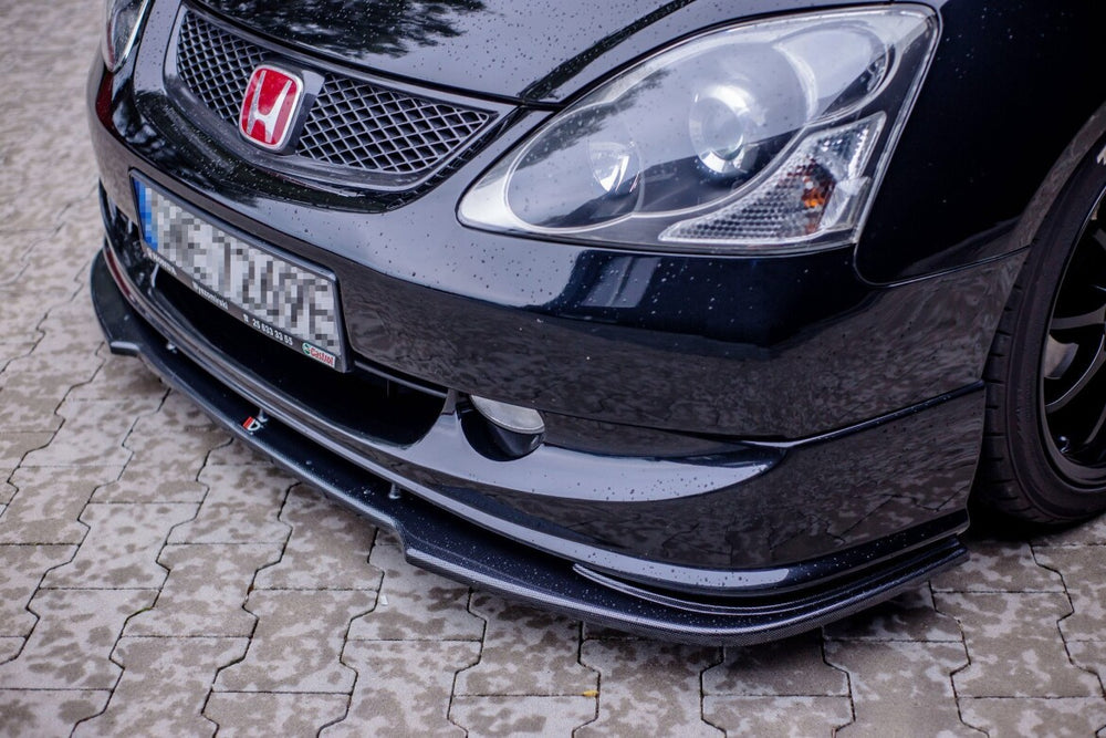 Maxton Parts - Frontlippe V.1 passend für Honda Civic EP3 (MK7) TYPE-R/S FL schwarz Hochglanz
