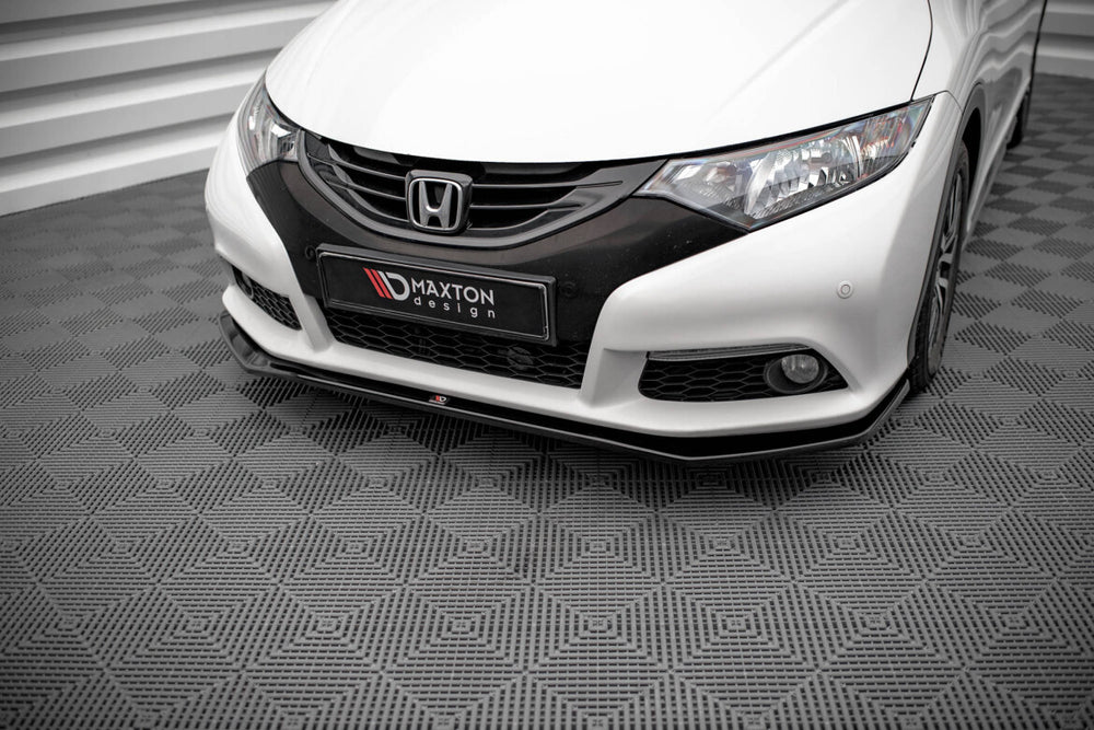 Maxton Parts - Frontlippe V.1 passend für Honda Civic Mk9 schwarz Hochglanz