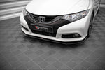Maxton Parts - Frontlippe V.1 passend für Honda Civic Mk9 schwarz Hochglanz