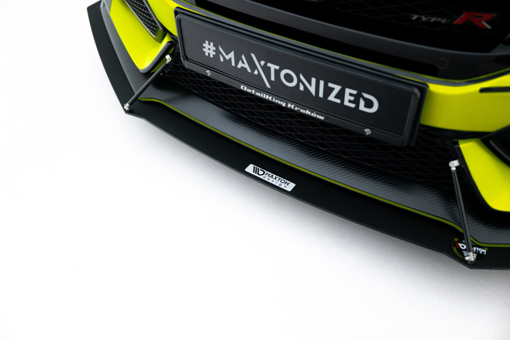 Maxton Parts - Frontlippe V.1 passend für Honda Civic Type-R Mk10 / Mk10 FL schwarz matt
