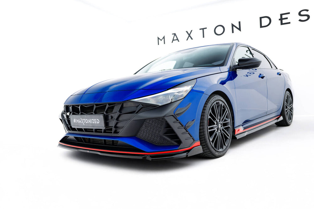 Maxton Parts - Frontlippe V.1 passend für Hyundai Elantra N Mk7 schwarz Hochglanz