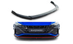 Maxton Parts - Frontlippe V.1 passend für Hyundai Elantra N Mk7 schwarz Hochglanz