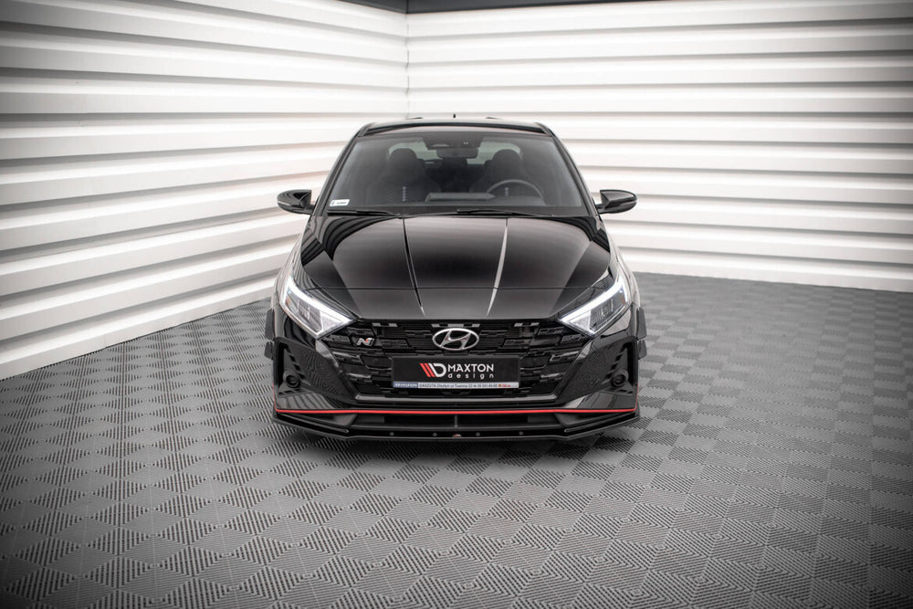 Maxton Parts - Frontlippe V.1 passend für Hyundai I20 N Mk3 schwarz Hochglanz