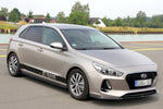 Maxton Parts - Frontlippe V.1 passend für Hyundai I30 MK3 Hatchback schwarz Hochglanz