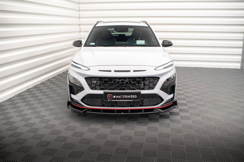 Maxton Parts - Frontlippe V.1 passend für Hyundai Kona N Mk1 schwarz Hochglanz