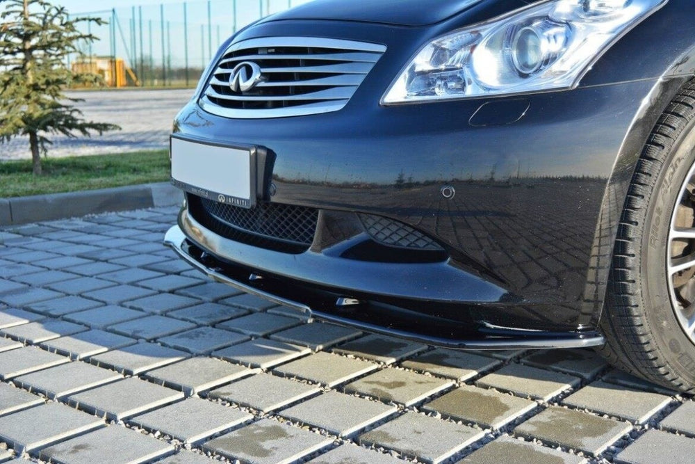 Maxton Parts - Frontlippe V.1 passend für Infiniti G37 Limousine schwarz Hochglanz