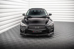 Maxton Parts - Frontlippe V.1 passend für Infiniti Q50 S Mk1 schwarz Hochglanz
