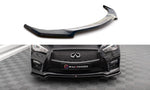 Maxton Parts - Frontlippe V.1 passend für Infiniti Q50 S Mk1 schwarz Hochglanz