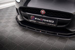 Maxton Parts - Frontlippe V.1 passend für Jaguar F-Type Mk1 FL schwarz Hochglanz