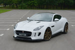 Maxton Parts - Frontlippe V.1 passend für Jaguar F-TYPE schwarz Hochglanz