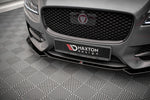 Maxton Parts - Frontlippe V.1 passend für Jaguar XF R-Sport Mk2 schwarz Hochglanz